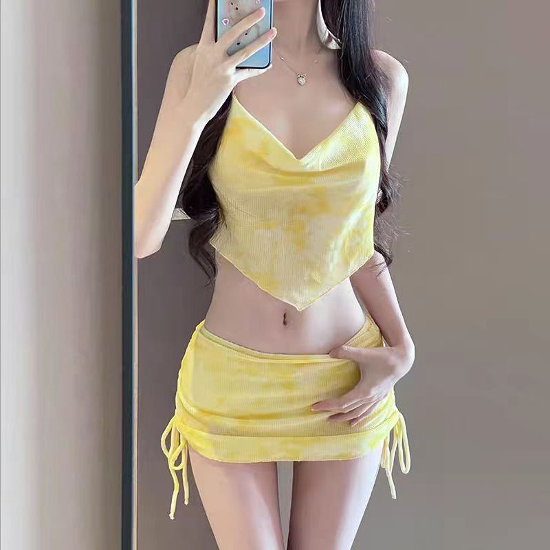 ชุดบิกินี่ผู้หญิงลายมัดย้อมสีม - Swimwear บทวิจารณ์และราคา