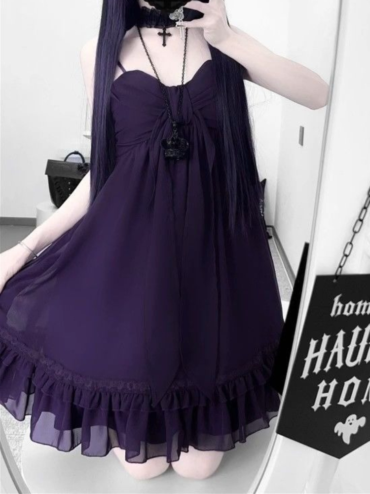 เดรสวินเทจหรูหราแบบผูกคอ ความย - French Vintage Floral Midi Dress บทวิจารณ์และราคา