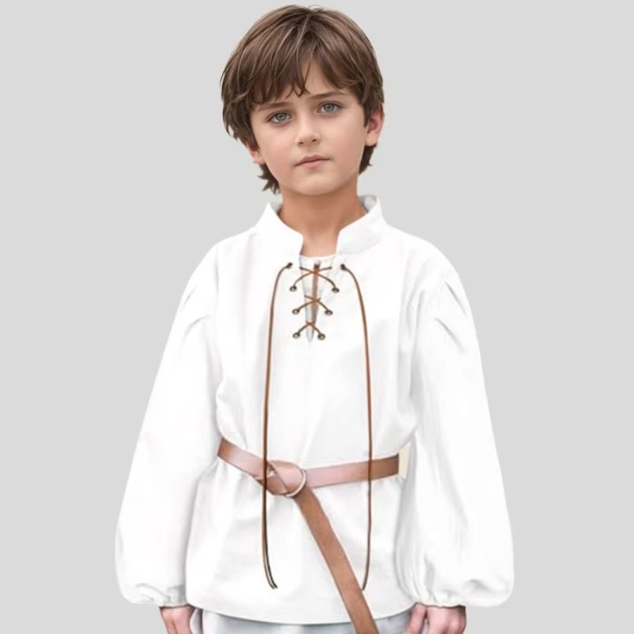 เสื้อโจรสลัดยุคกลางสำหรับเด็กผ - Tops บทวิจารณ์และราคา