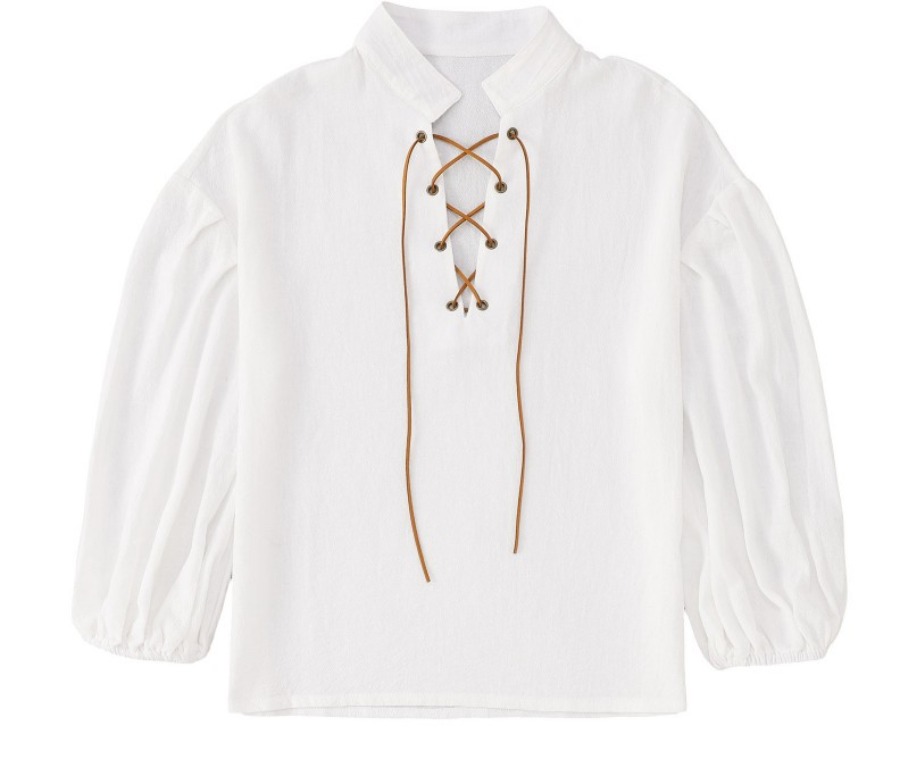 เสื้อโจรสลัดยุคกลางสำหรับเด็กผ - Tops บทวิจารณ์และราคา